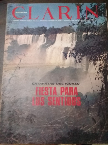 Revista * Clarin * 1974 Tapa : Cataratas Del Iguazu