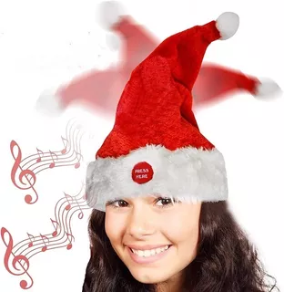 Gorro Navideño Electrico Con Musica Y Movimiento Innovador