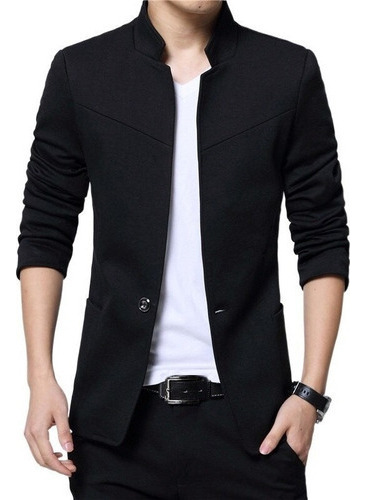 Elegante Y Moderno Traje En U, Chaqueta, Cuello Ajustado