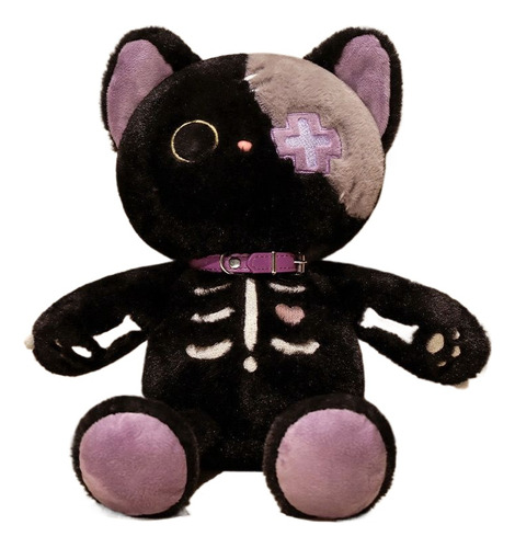 Esqueleto Demonio Lindo Gato Peluche Juguete