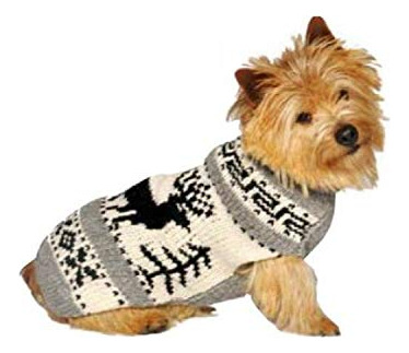 Chilly Dog Reindeer Chal Dog Sweater Medium
