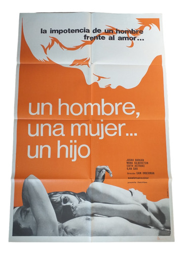 Poster Afiche Cine Antiguo Un Hombre, Una Mujer Y Un Hijo *
