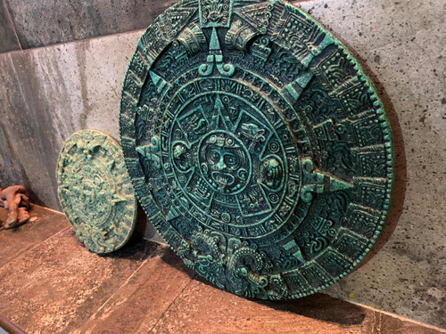 Calendario Azteca Resina Decorativo