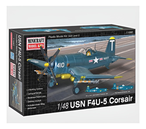 Avião Usn F4u-5 Corsair Esc.: 1/48 P/montar