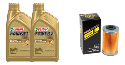 Kit Mantención Pulsar 200ns, 200rs Castrol Full + Profilter