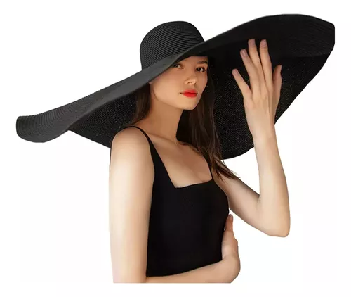 Sombrero Negro Ala Ancha