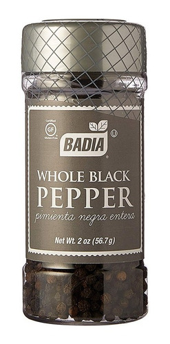 Pimienta Negra En Granos X 56,7g Badia - Especias Sin Tacc
