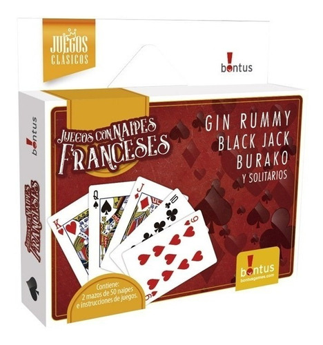 Juego De Mesa Con Naipes Franceses Cartas Bontus Art 633