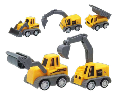 Set De Excavadora Con Coche A Fricción Creativo