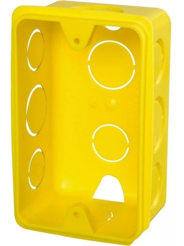 Kit Caixa De Luz Embutir 4x2 Amarela Tigre 24 Unidades