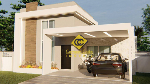 Imagem 3 de 19 de Lançamento!! Casa Linear Com Design Moderno No Condomínio Alphaville Em Rio Das Ostras!! - Ca2182