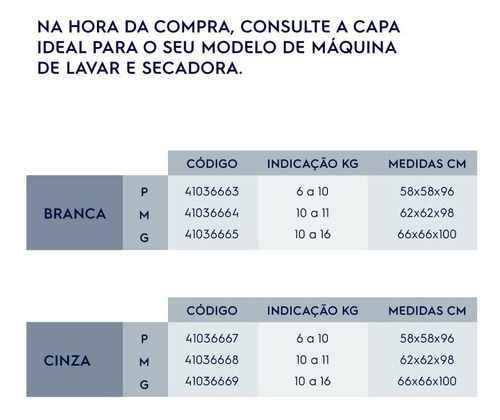 Imagem 5 de 5 de Capa Máquina Lavar Roupas (10kg-16kg) - Original Electrolux