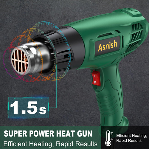 Pistola De Calor, Kit De Pistola De Aire Caliente Asnish Con