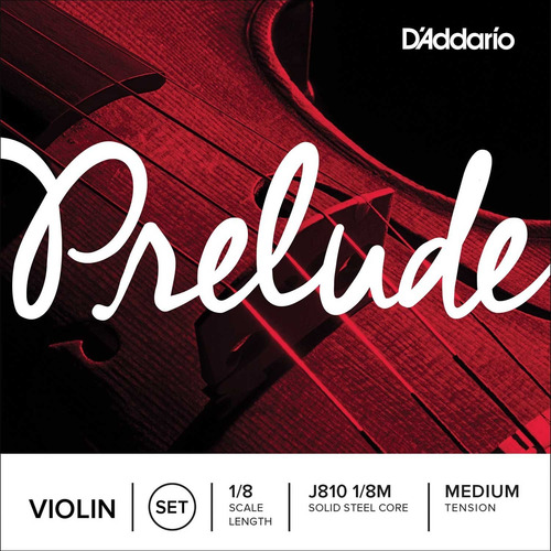 Addario Prelude 1 8  juego Cuerda Para Violin Medio