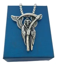 Comprar Collar Dije La Parca San La Muerte Acero Quirúrgico