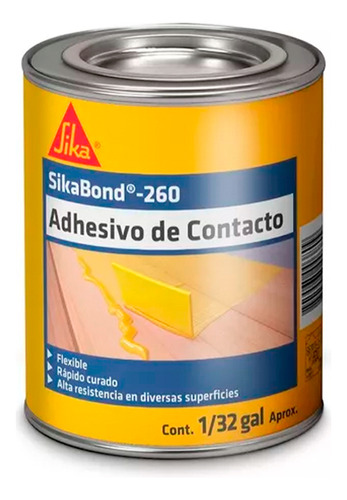 Sikabond 260 Adhesivo De Contacto Multiuso 1/32 Gal (118 Ml)