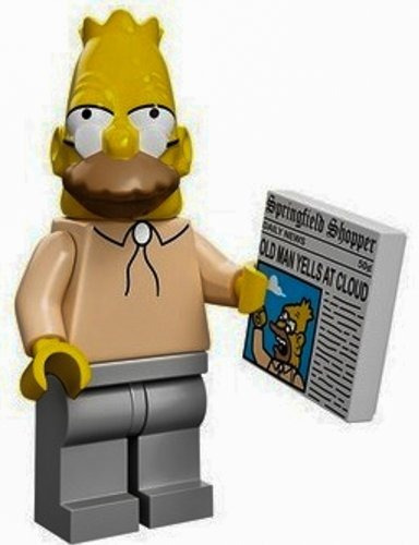 Minifigura Coleccionable De Lego The Simpsons - Grampa Gandp