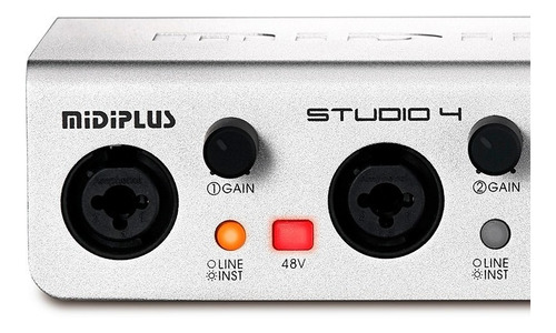 Imagen 6 de 10 de Placa De Sonido Midiplus Studio 4 24 Bits 192khz