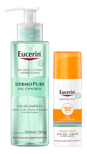 Eucerin Toque Seco X50ml+dermopure Oil Control X200ml