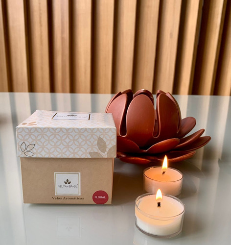 Imagem 4 de 5 de Kit Vela Aromática Premium Floral C/12 Mini Velas Perfumadas