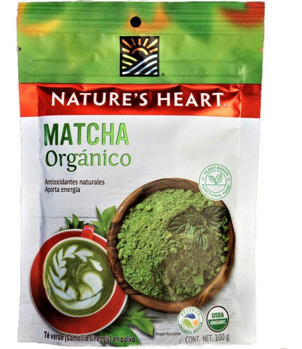 Matcha Organico Antioxidante Té Superfood Natures Heart 100g
