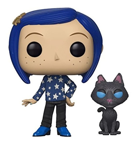 Pop Movies Coraline Con Gato Buddy Figura Coleccionable