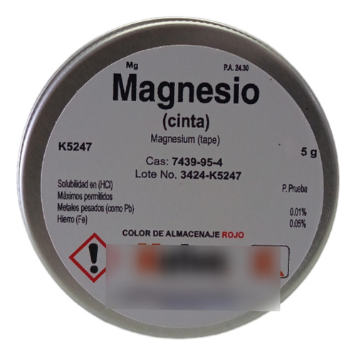Cinta De Magnesio R. A. Kelve K5247 Pieza 5 G