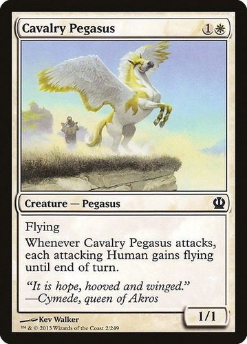 Carta Magic Cavalry Pegasus X4 Unidades Playset Mtg