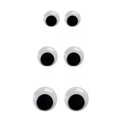 Olho Móvel Artesanato - Tams 6(500), 12(200) E 15mm (300)