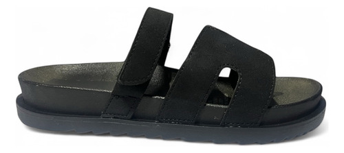 Sandalias Mujer Planas Cómodas Bajas Negras Sin Plataforma