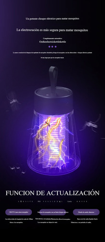 Lámpara Para Matar Mosquitos Uv Portátil Con Usb Recargable