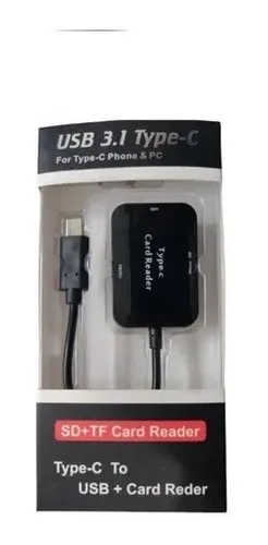 Adaptador Usb Hub Tipo C Lector Usb Tarjeta Micro Sd