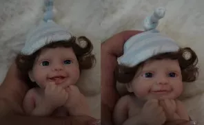 Mini Bebê Reborn Silicone Sólido Completo *Amandinha* A PRONTA ENTREGA