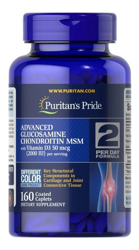 Puritans Pride Glucosamina y condroitina con vitamina D3 160 g