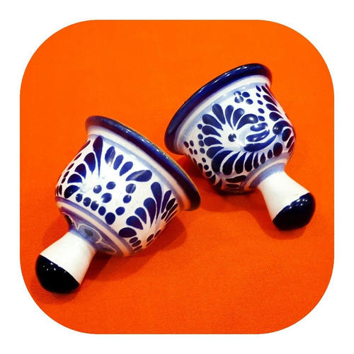 Imagen 1 de 5 de Set 80 Campanas De Talavera Poblana Color 5cm Personalizadas