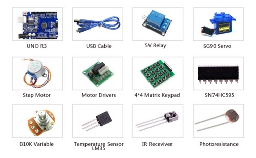 Imagen 4 de 8 de Starter Kit Uno R3 Premium Pro Compatible Arduino