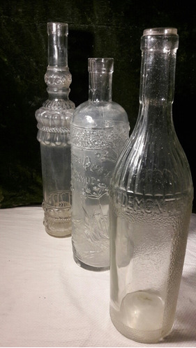 Antiguas Botellas, 1900, Coleccionables, Impecables.sanas.