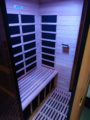 Sauna Rayos Infrarrojo Madera Y Calentones Al Carbon 2 Pers. (Usado)