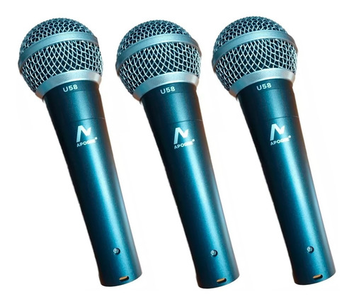 Kit De 3 Microfono De Mano Super Cardioide Apogee U58  P