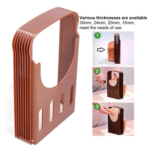 Cortador De Pan Abs Plegable Ajustable Corte Tostado Rebanad