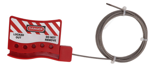 Bloqueo De Cable Lockout Tagout Ajustable De Acero Inoxidabl