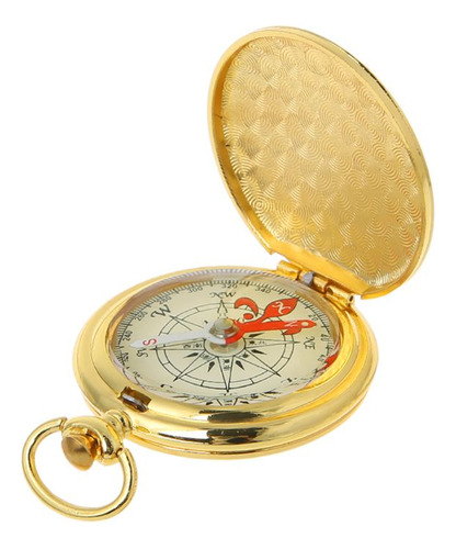 (gd) Compass Reloj De Bolsillo Premium Con Brújula Abatible