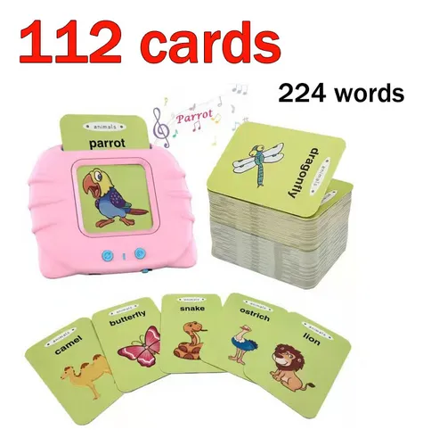 A Cardkids Educacional Aprender Inglês 224 Palavras Infantil