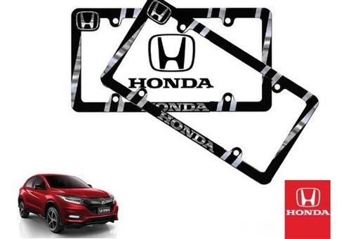 Par Porta Placas Honda Hr-v 1.8 2017 Original