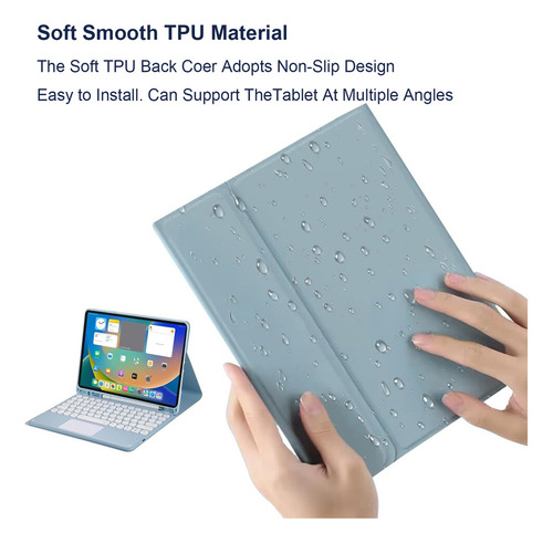 Funda C/teclado Mouse Pencil Para Galaxy Tab A8 10.5 Pulgada