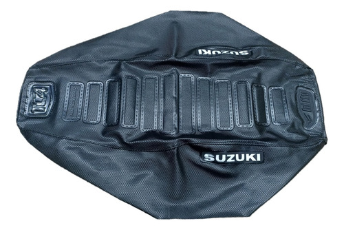 Funda De Asiento Tc4 Antideslizante Suzuki Ax 100 Negro Liso