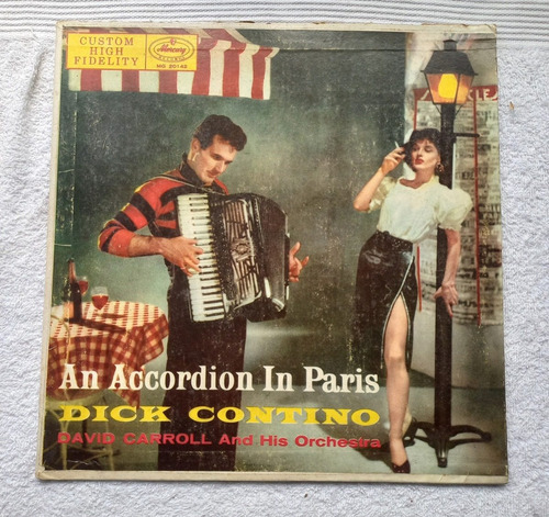 Dick Contino, An Accordion In Paris, Lp, Vinilo, Acetato