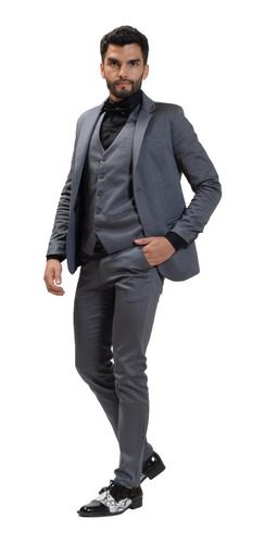 Imagen 2 de 5 de Zapatos Hombre Vestir Combinados Reptil Charol Moda Import