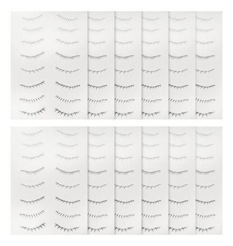 * 12 Hojas De Pegatinas For Pestañas Adhesivas En Las