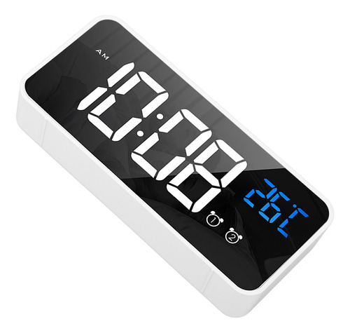 Reloj Despertador Para Dormitorio, Espejo, Led, Dos Juegos D